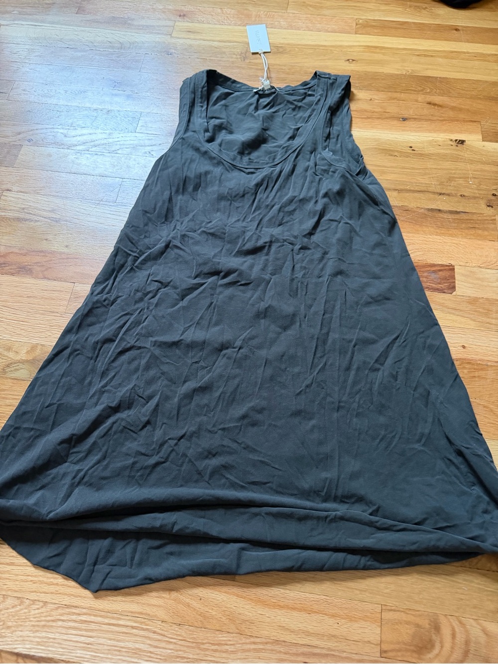 Z Supply Black Scoop Neck A-Line Tank Dress